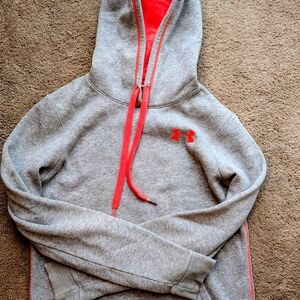 Under Armour Gray and Pink Hoodie